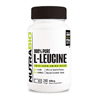 NutraBio 100% Pure L-Leucine Capsules