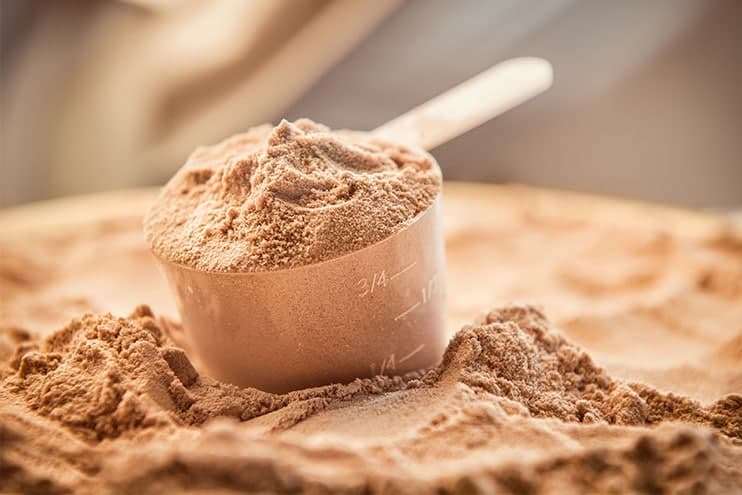 Protein Scooper Full Of Protein Powder