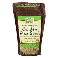 NOW Foods Certified Organic Golden Flax Seeds