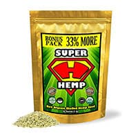 Super Hemp Raw Shelled Organic Hemp Seeds